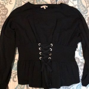 Large Express One Eleven laced sweater.